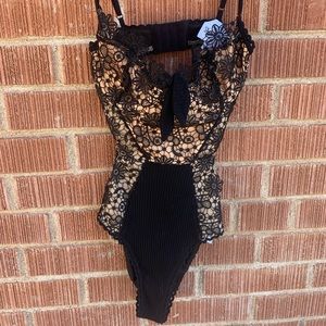 Sky to moon lace bodysuit